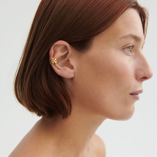 Pernille Corydon Wild Poppy Earcuff / Forgyldt