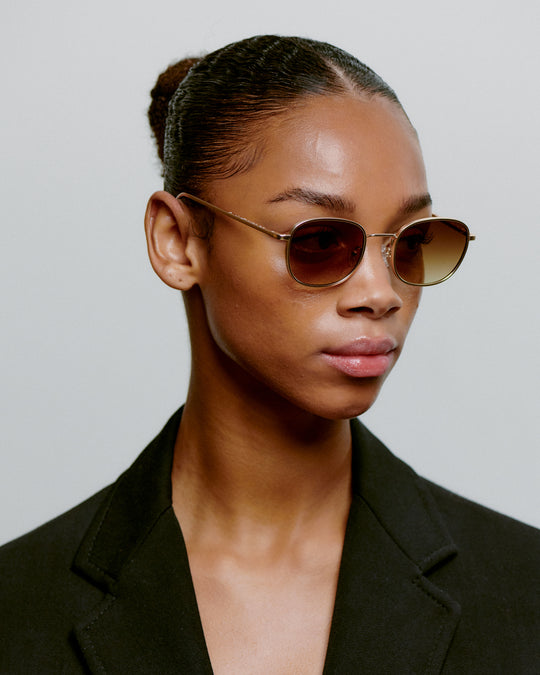 A. Kjærbede Hello Solbrille / Matte Gold colored