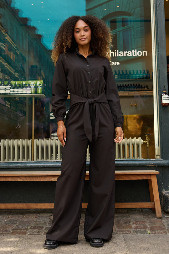 Froks Carla Sleeve Long Body Dragt / Coffee brown wool