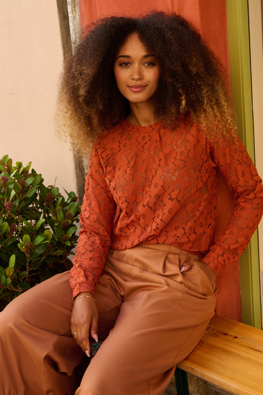 Second Arrival Pleat Sweater / Cobber