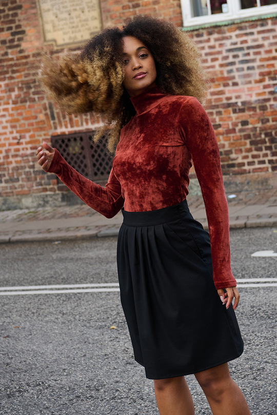 Second Arrival Berta Bluse / Cobber velour