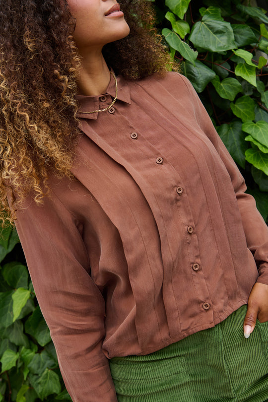 Froks Pen Skjorte / Earth brown