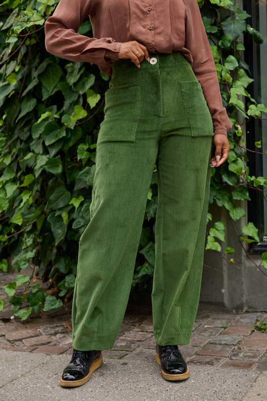 Froks Leia Bukser / Juniper green corduroy