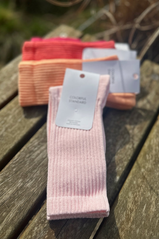 Colorful Standard Organic Active Strømper / Faded Pink