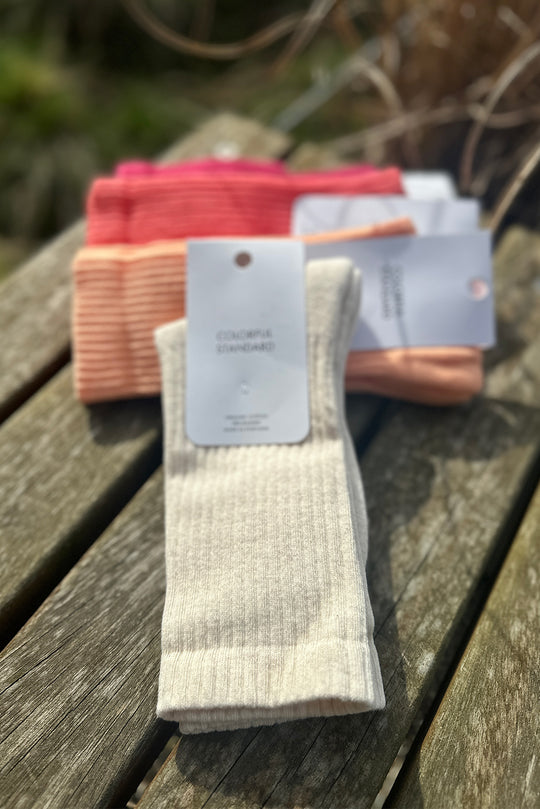 Colorful Standard Organic Active Strømper / Ivory White