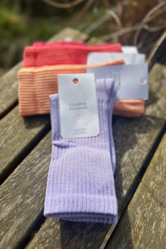 Colorful Standard Organic Active Strømper / Soft Lavender