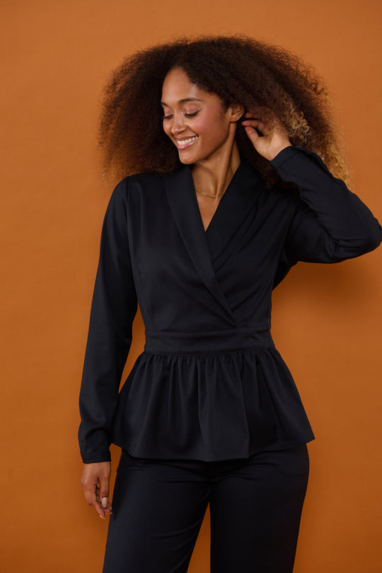 Second Arrival Claire Skjorte / Navy blue