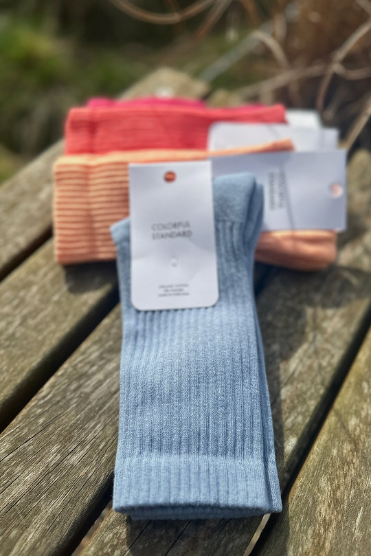 Colorful Standard Organic Active Strømper / Steel Blue