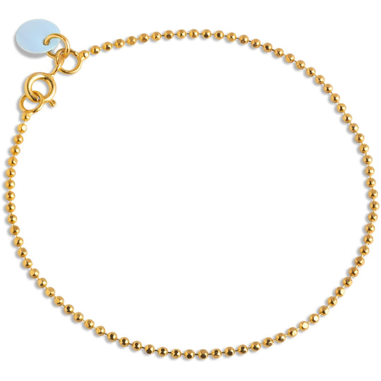 Enamel Ball Chain Armbånd / Ice Blue