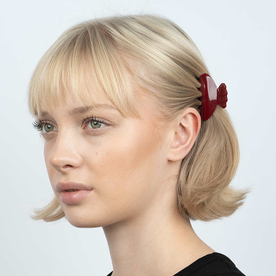 Sui Ava Helle Solid Mini Clip / Bordeaux