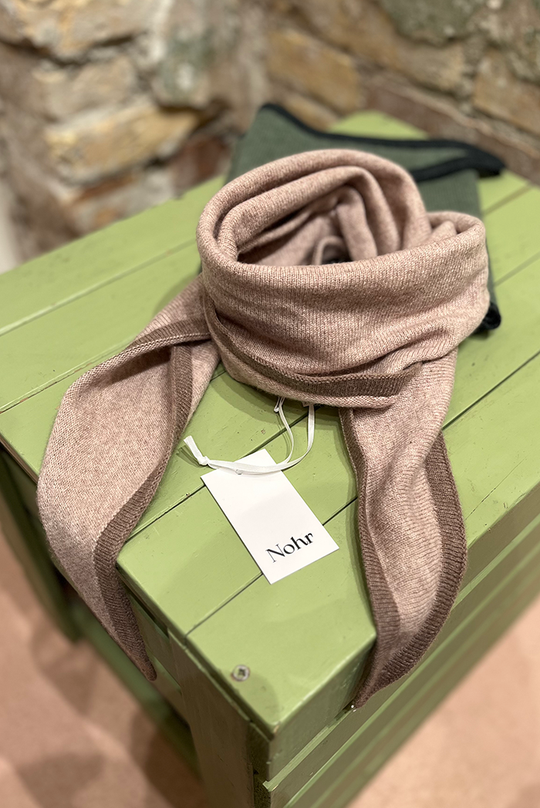 Nohr Duo Triangel Tørklæde / Beige