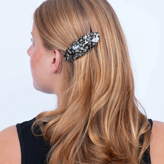 Sui Ava Oval Peppermint Pop Clip / Moonbeam