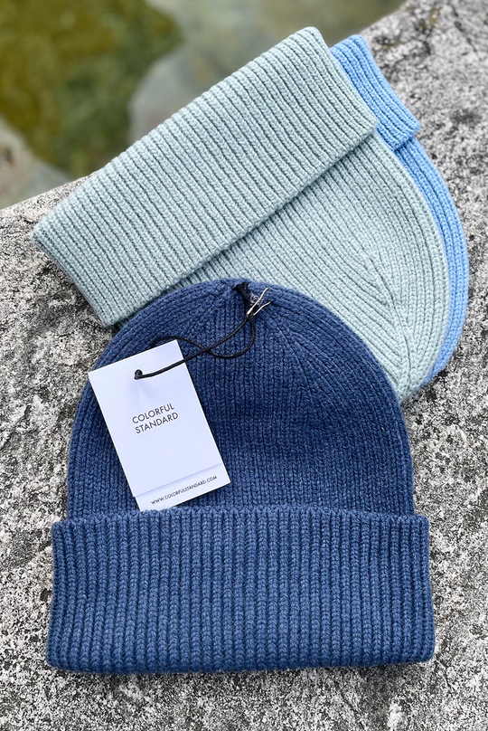Colorful Standard Merino Wool Beanie / Petrol blue