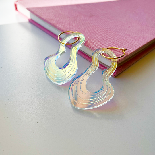 ByFossdal Hello Jello Short Øreringe / Rainbow