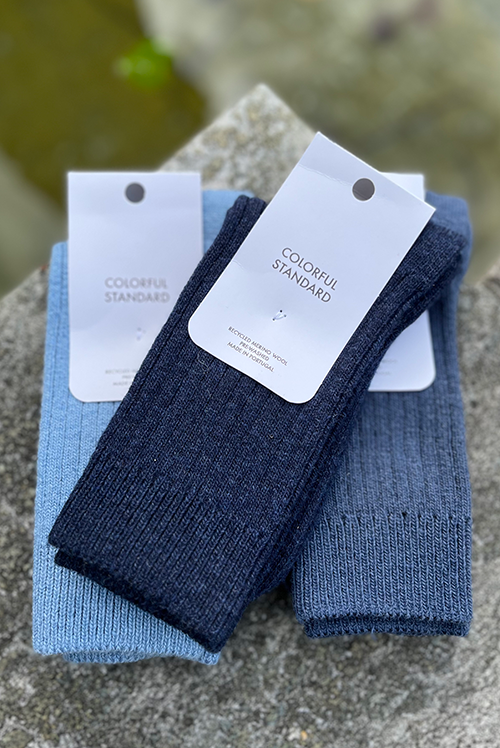 Colorful Standard Merino Wool Blend Strømper / Marine blue