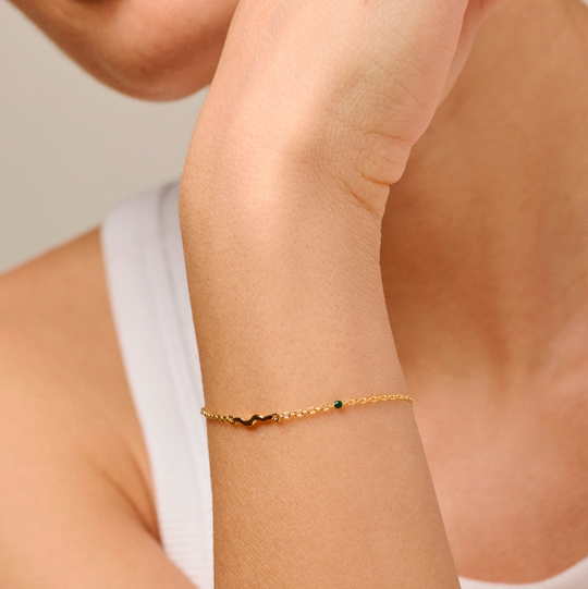 Enamel Etta Armbånd / Petroleum