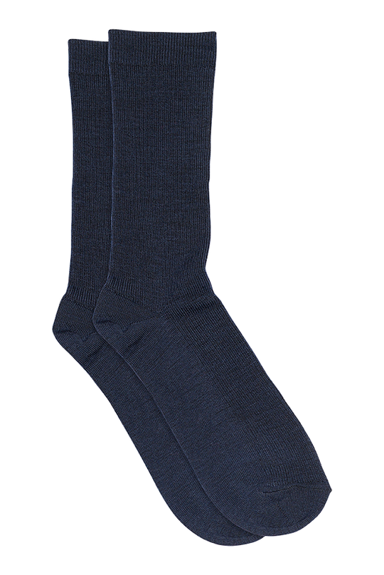 Mp Fine Uld Strømper #50102 / Navy #807