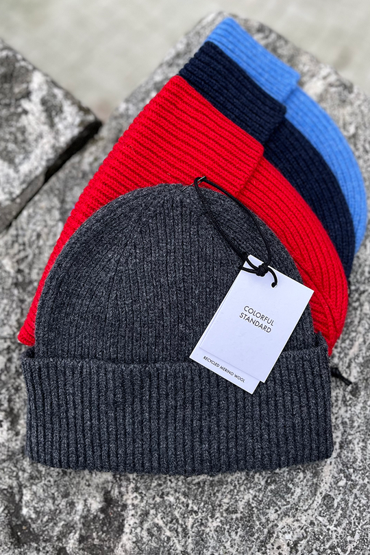 Colorful Standard Merino Wool Beanie / Lava grey