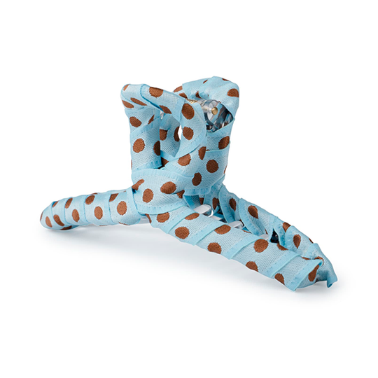 Sui Ava Ribbon Spring Clip / Blue