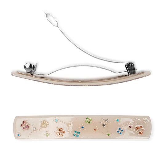 Sui Ava Spring Garden Hair Clip / Off white