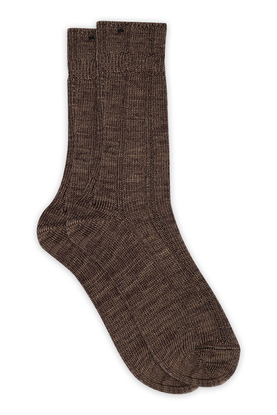 Mp Be Uld strømper #59537 / Brown Melange #351