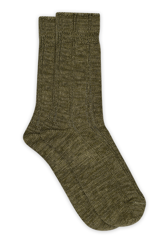 Mp Be Uld strømper #59537 / Deep Lichen Green #193