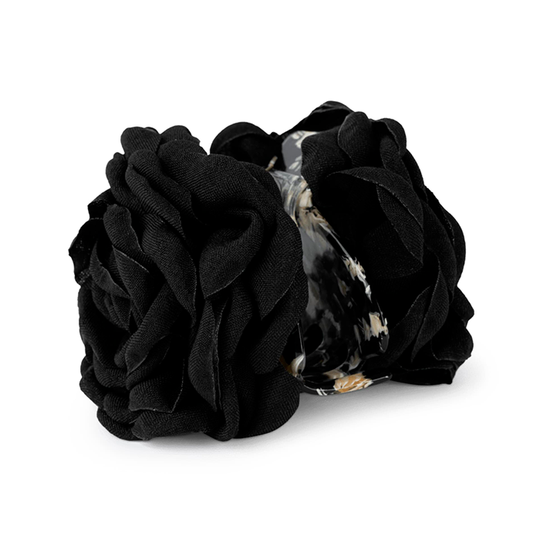 Sui Ava Rosa Hair Claw Clip / Black