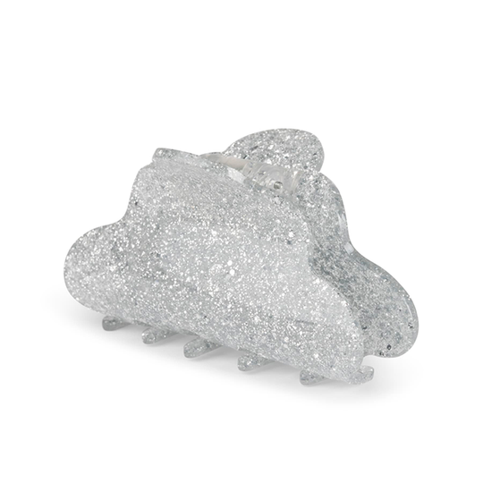 Sui Ava Lene Glitter Big Clip / Silver glitter
