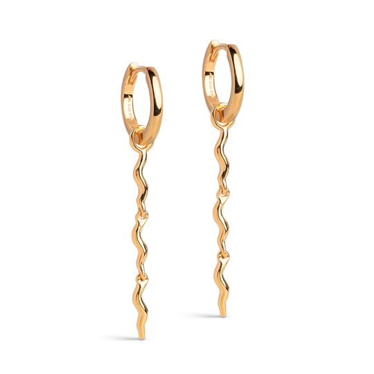 Enamel Hydrus Hoops / Forgyldt