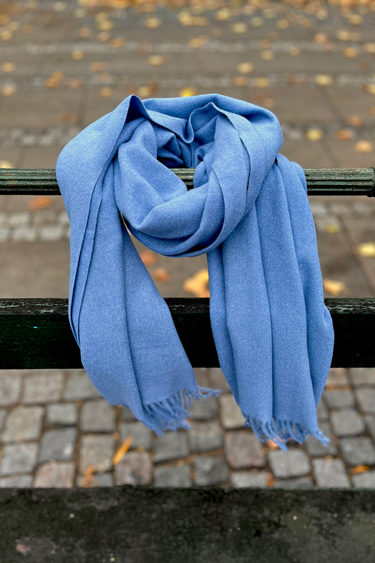 Manzini Classic Tørklæde / Himmelblå #8072