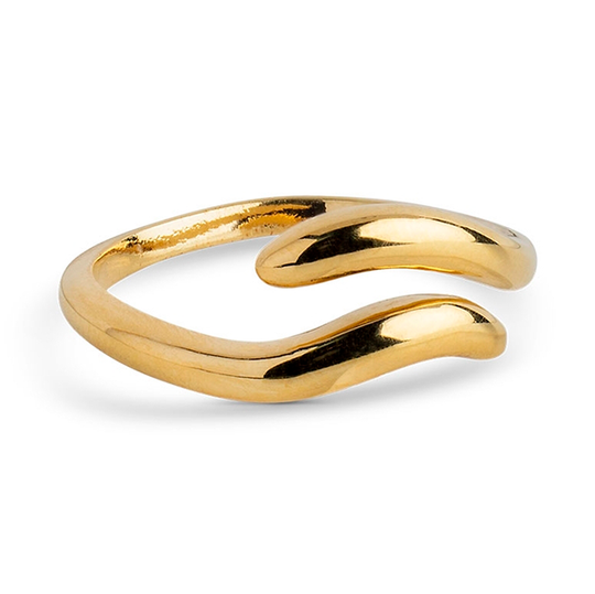 Enamel Vea Ring / Forgyldt