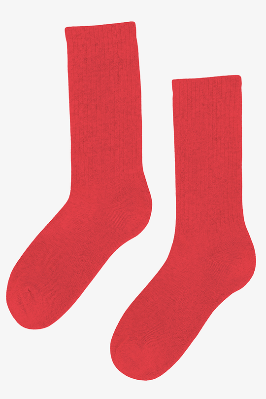 Colorful Standard Organic Active Strømper / Red tangerine