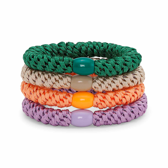 Sui Ava 4-pack Basic Essentials Hårelastikker / Energy