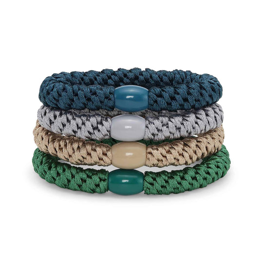 Sui Ava 4-pack Basic Essentials Hårelastikker / Helle Energy