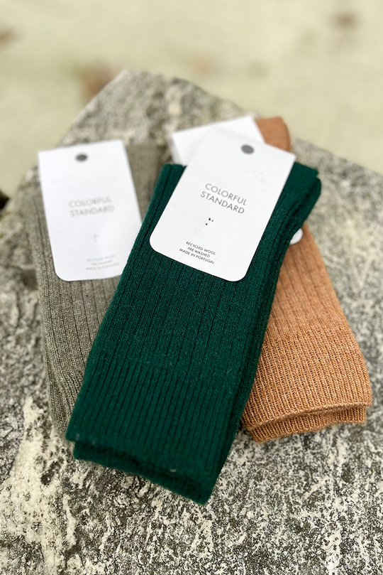 Colorful Standard Merino Wool Blend Strømper / Emerald Green