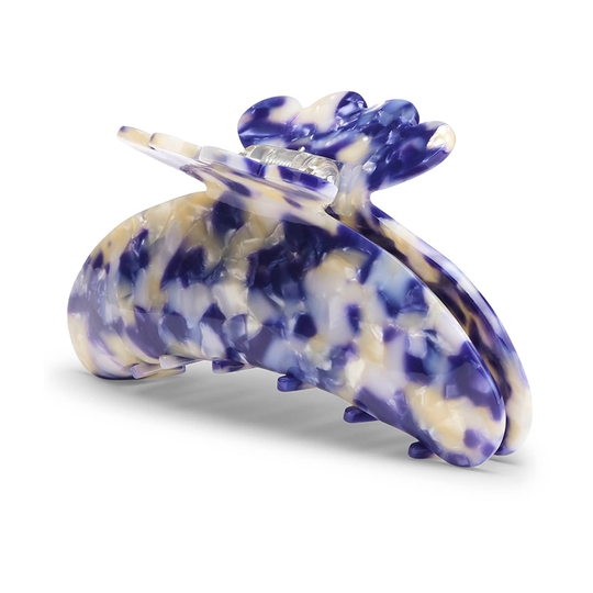 Sui Ava Helle Valeria Big Clip / Blue & Off white