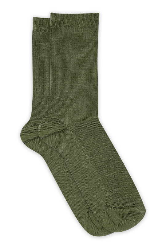 Mp Fine Uld Strømper #50102 / Olivine #1235