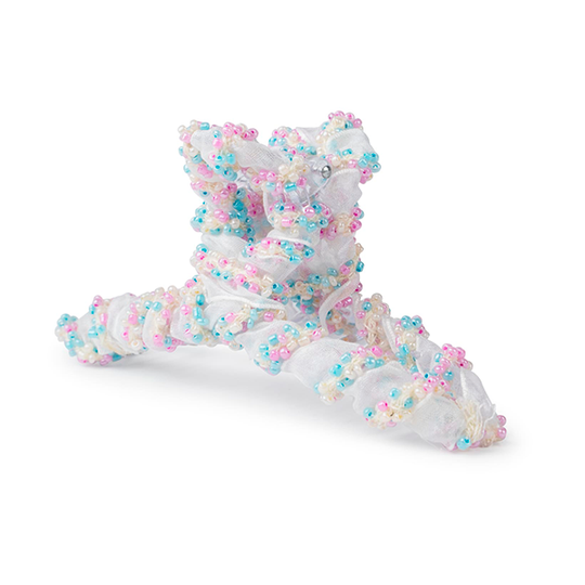 Sui Ava Ribbon Spring Clip / Pearly mix