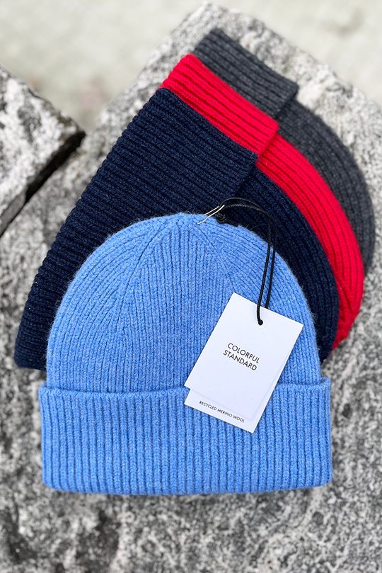 Colorful Standard Merino Wool Beanie / Pacific blue