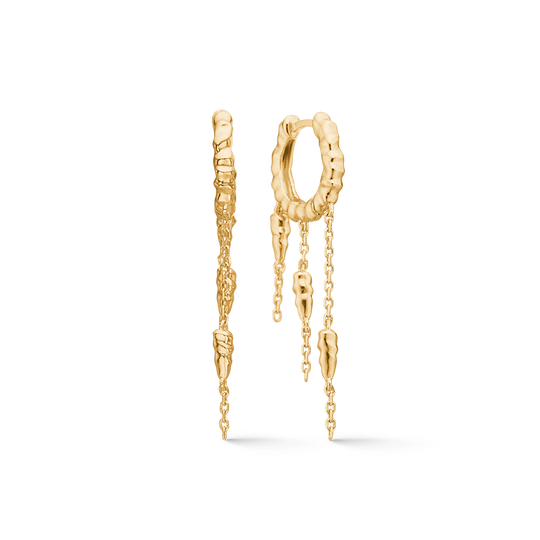 Studio Z. Icicle Creoler / Forgyldt