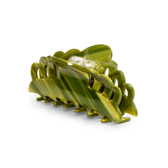 Sui Ava Emma Peppermint Pop Middle Clip / Spinach green