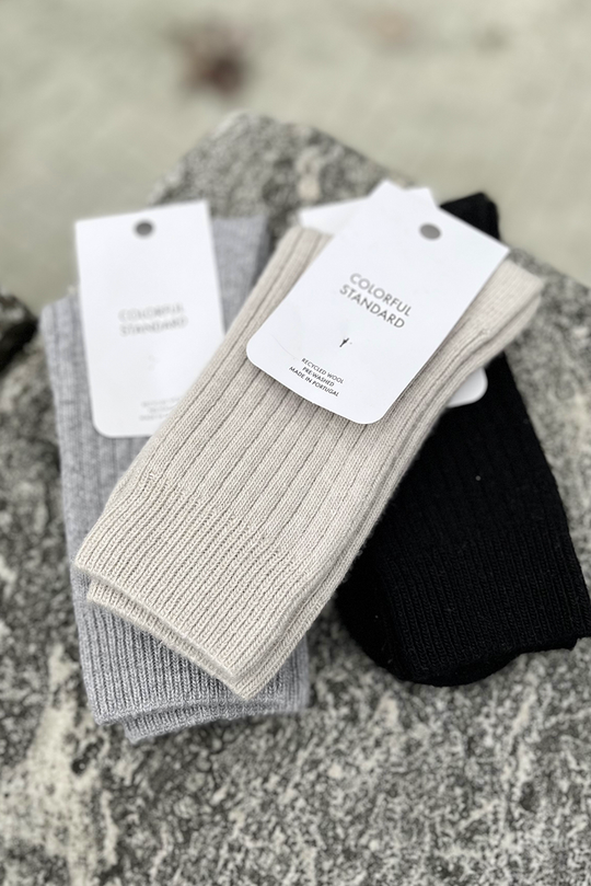 Colorful Standard Merino Wool Blend Strømper / Ivory White