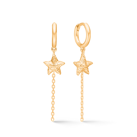 Studio Z. Starfish Lustre Creoler / Forgyldt