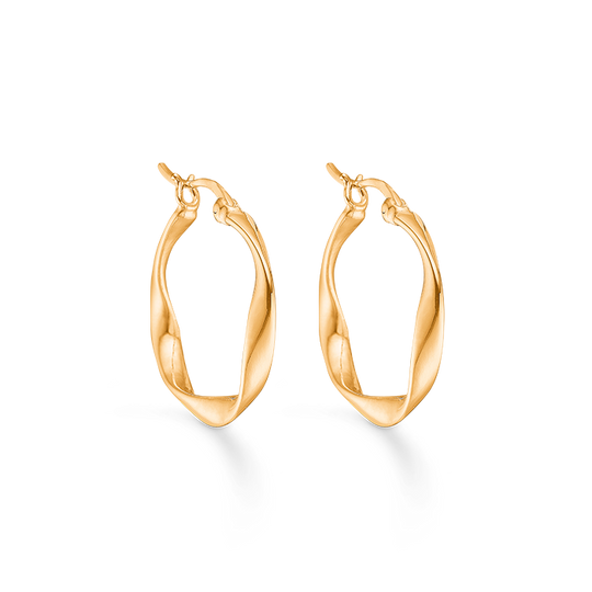 Studio Z. Curved Creoler / Forgyldt