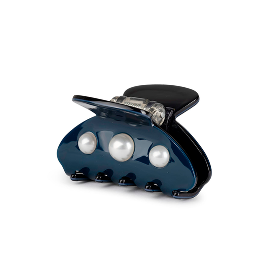 Sui Ava Ida Classic Pearly Mini Clip / Midnight blue