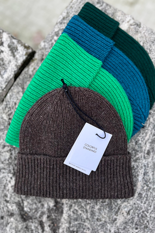 Colorful Standard Merino Wool Beanie / Coffee brown