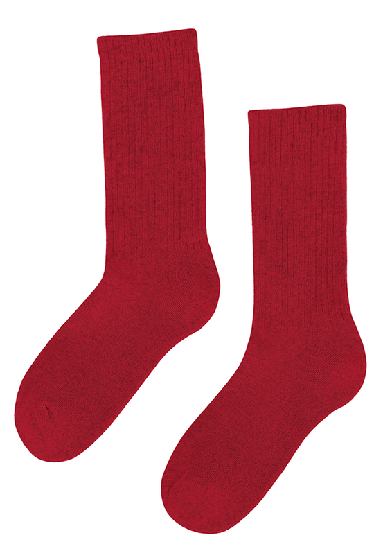 Colorful Standard Organic Active Strømper / Scarlet Red