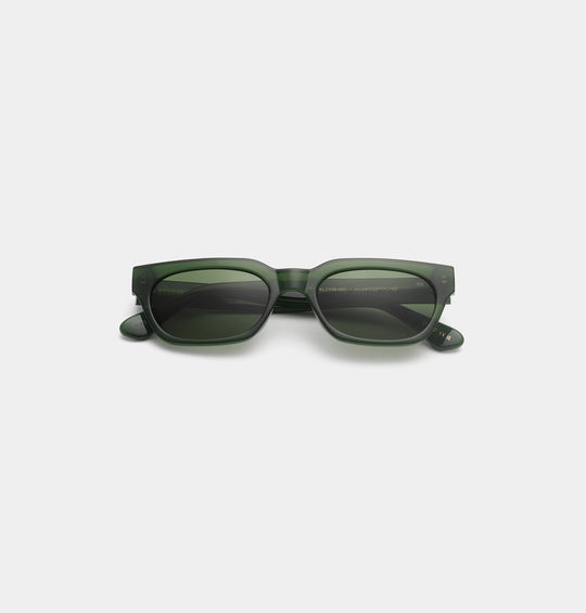 A. Kjærbede Bror Solbrille / Dark Green Transparent