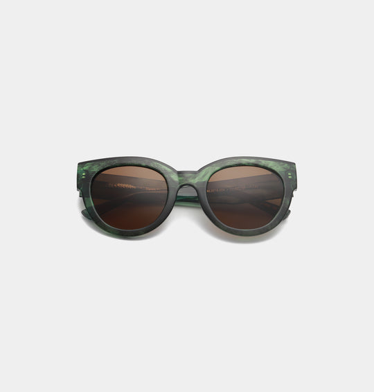A. Kjærbede Lilly Solbrille / Green Marble Transparent