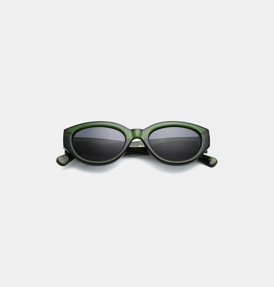 A. Kjærbede Winnie Solbrille / Dark Green Transparent